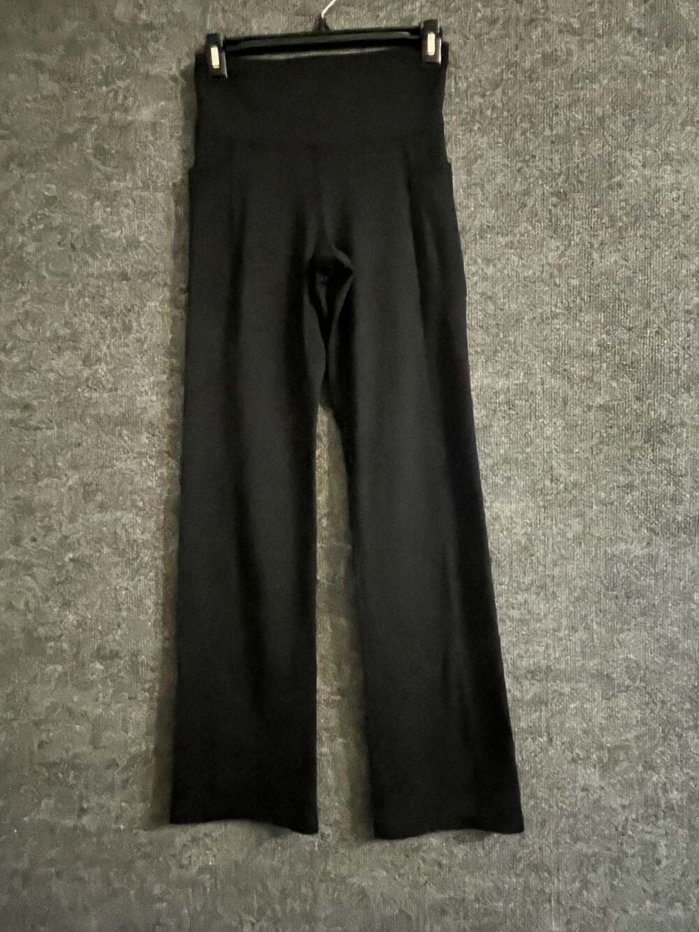 Bally Total Fitness Wide Leg leggings Size S Black 002-70